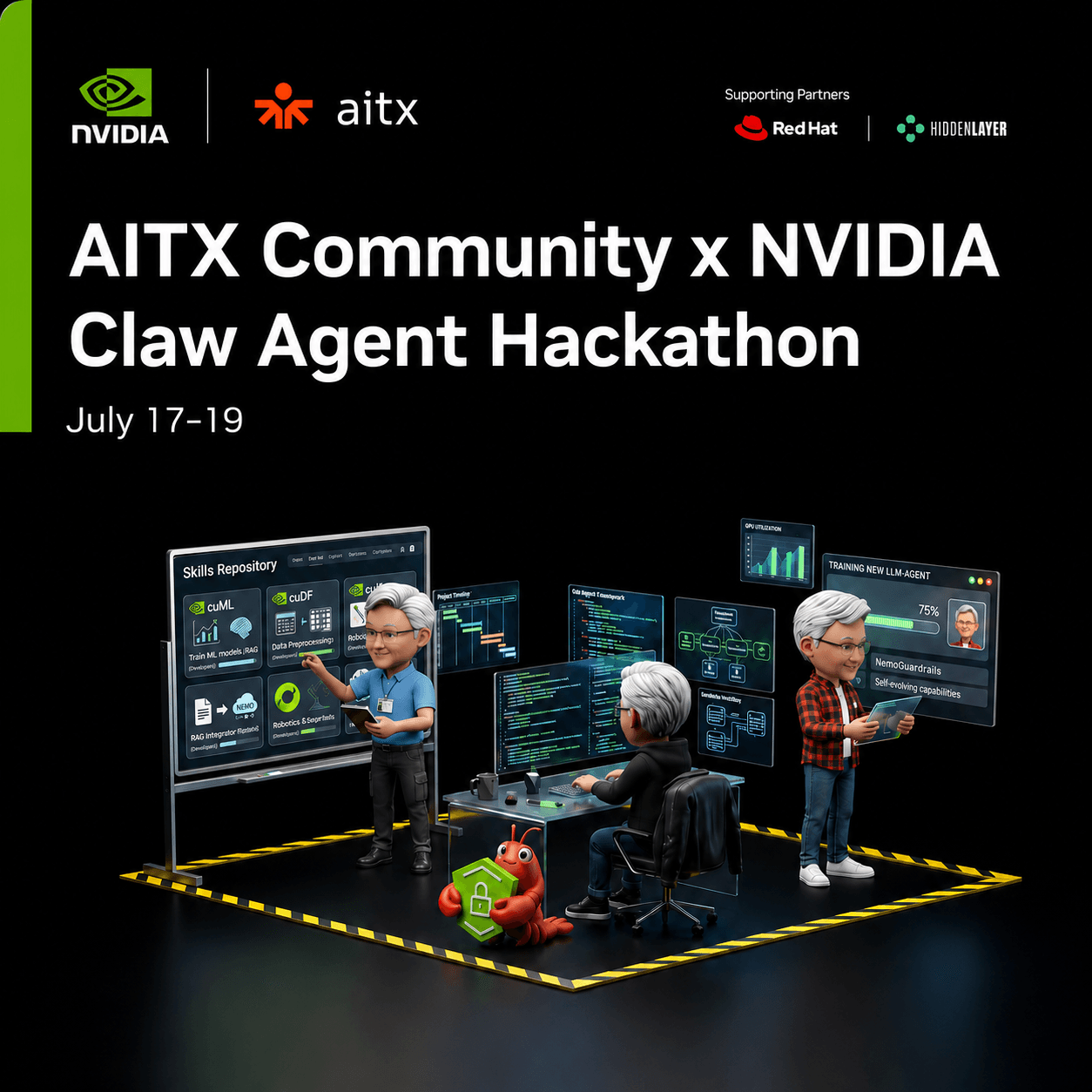 AITX Community + NVIDIA Claw Agent Hackathon hero image